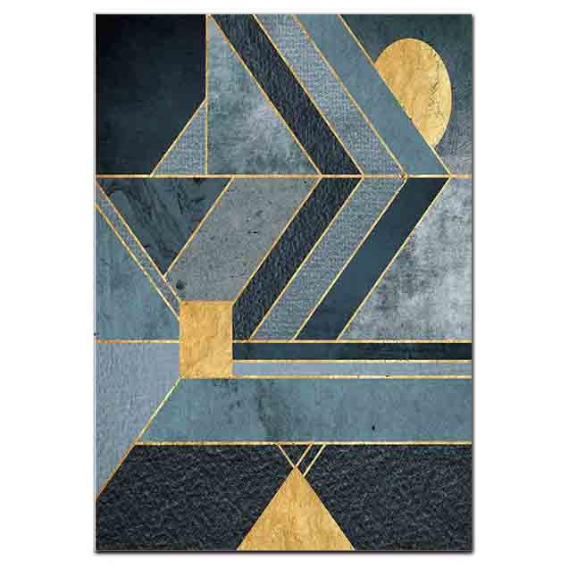 Modern Abstract Geometry Pattern Canvas Nordic Wall Art