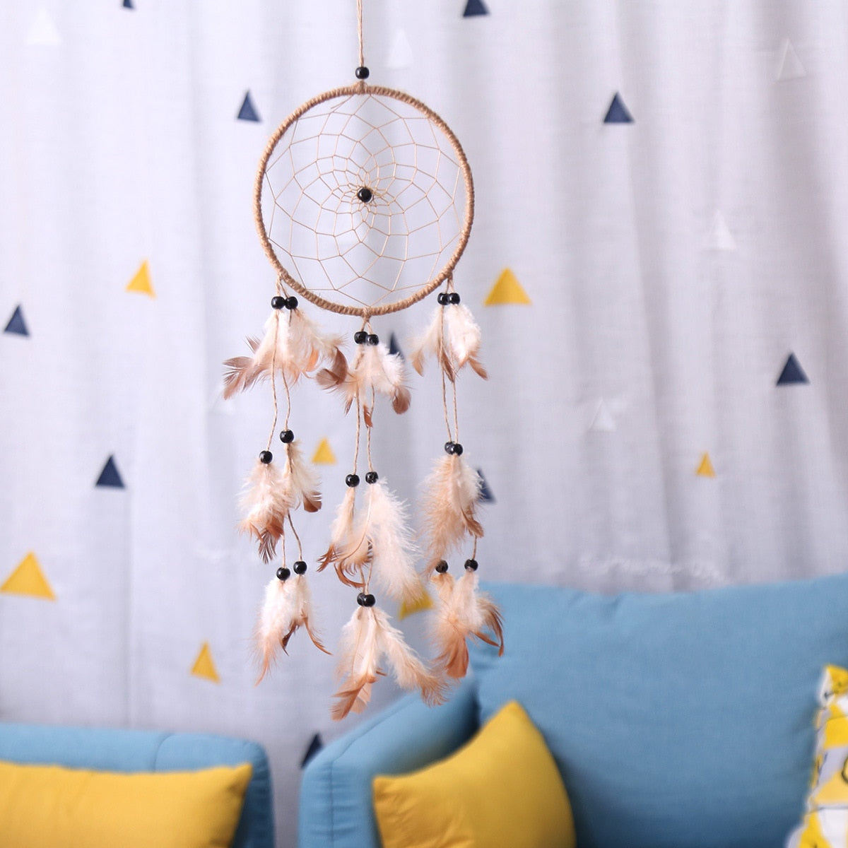 Hand-Woven Dreamcatcher Hanging and Retro Style Home Decoration Wind Chimes