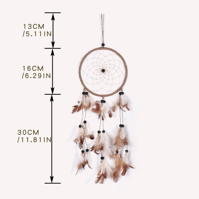 Hand-Woven Dreamcatcher Hanging and Retro Style Home Decoration Wind Chimes