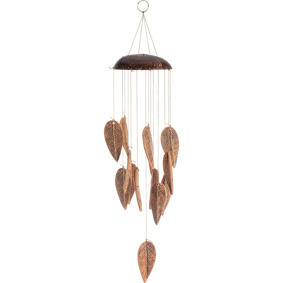 aoin Coconut Shell Wind Chimes Outdoor Home Hanging Decor